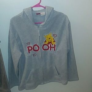 XL Winnie the Pooh zip up Hoodie